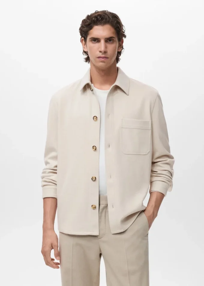 Flanelová košile s pravidelným střihem Flanelová košile s pravidelným střihem