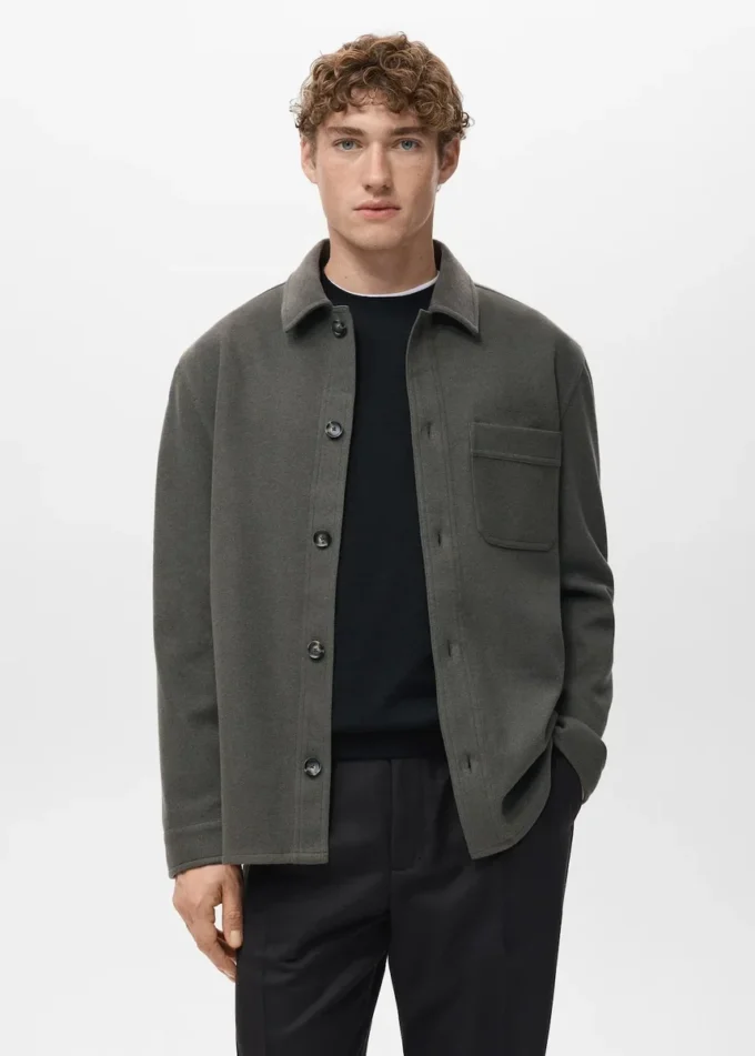 Flanelová košile s pravidelným střihem Flanelová košile s pravidelným střihem