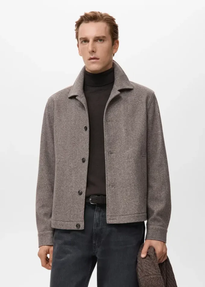 Flanelová košile s pravidelným střihem Flanelová košile s pravidelným střihem