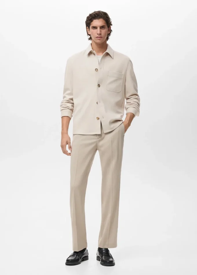 Flanelová košile s pravidelným střihem Flanelová košile s pravidelným střihem