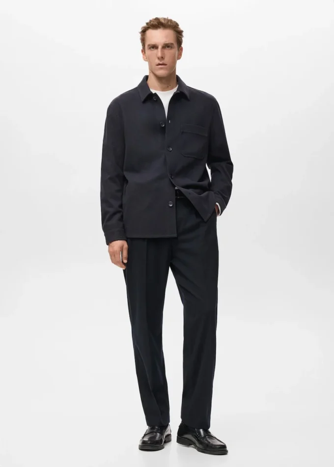 Flanelová košile s pravidelným střihem Flanelová košile s pravidelným střihem