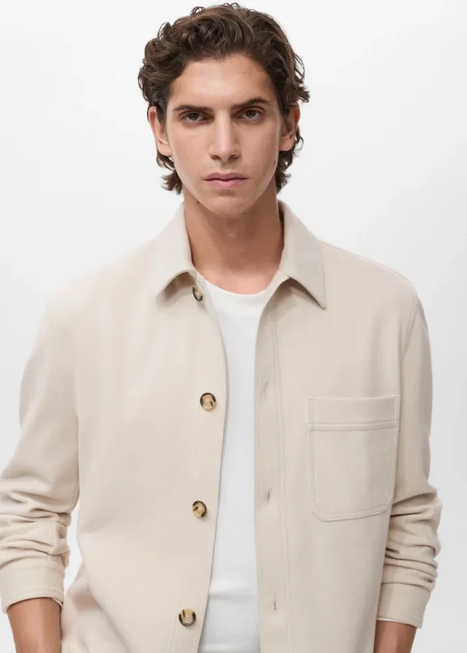 Flanelová košile s pravidelným střihem Flanelová košile s pravidelným střihem