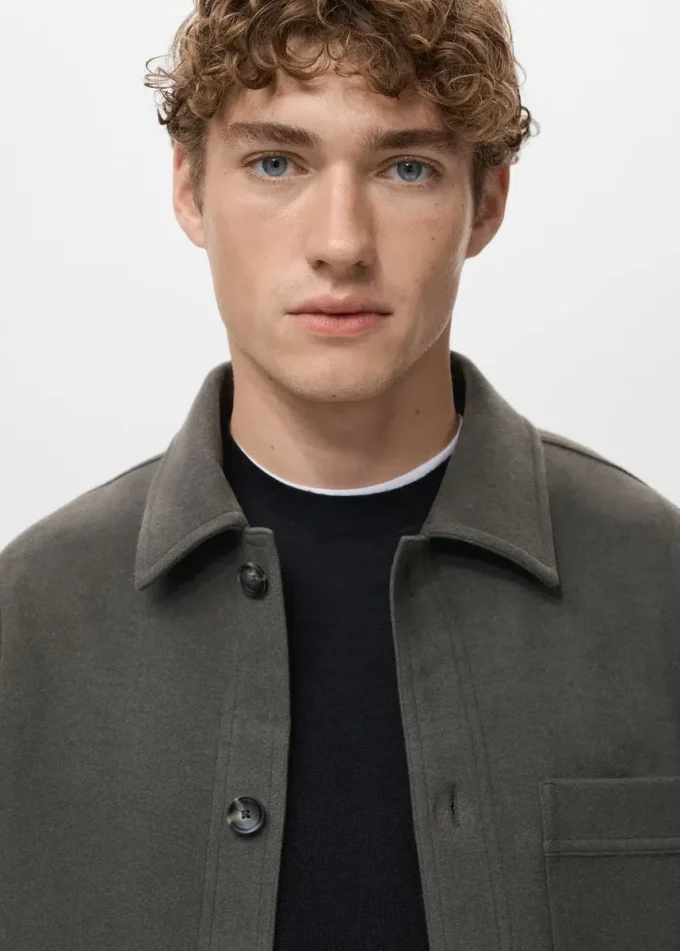 Flanelová košile s pravidelným střihem Flanelová košile s pravidelným střihem