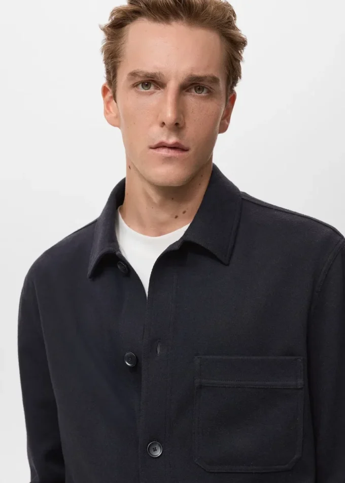 Flanelová košile s pravidelným střihem Flanelová košile s pravidelným střihem