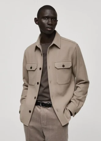 Flanelová košile z vlněné směsi