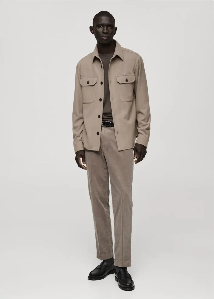 Flanelová košile z vlněné směsi Flanelová košile z vlněné směsi