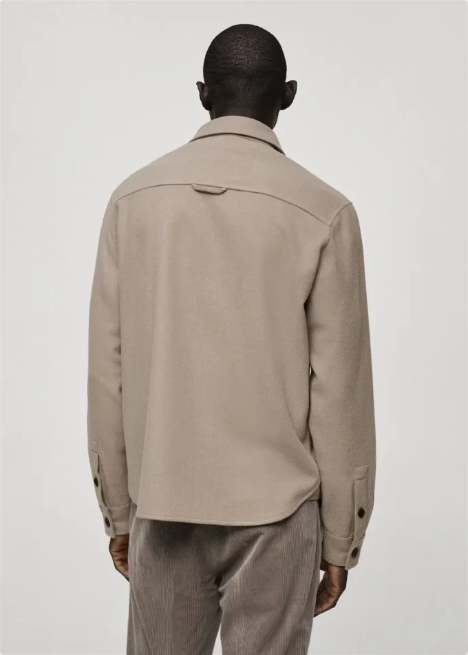 Flanelová košile z vlněné směsi Flanelová košile z vlněné směsi