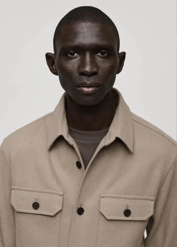 Flanelová košile z vlněné směsi Flanelová košile z vlněné směsi