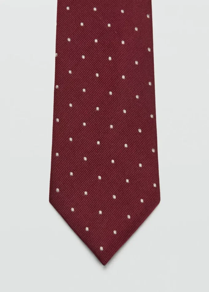 Hedvábná kravata s puntíky Hedvábná kravata s puntíky