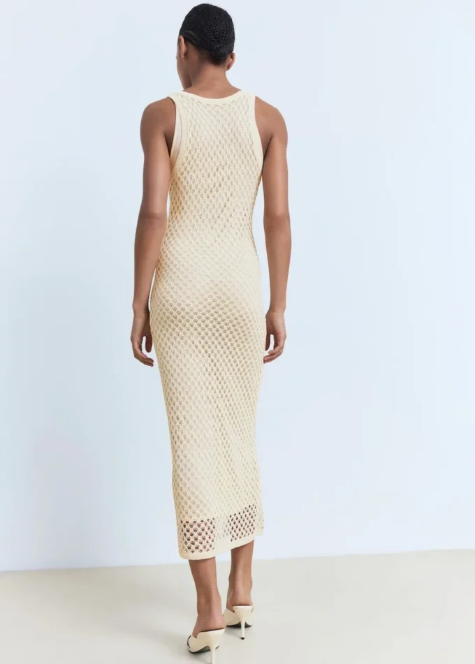 Háčkované dlouhé šaty Háčkované dlouhé šaty