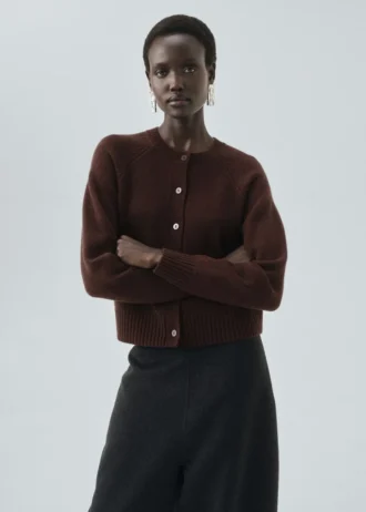 Hrubý pletený svetr z vlněné směsi