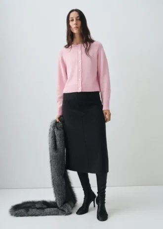 Hrubý pletený svetr z vlněné směsi