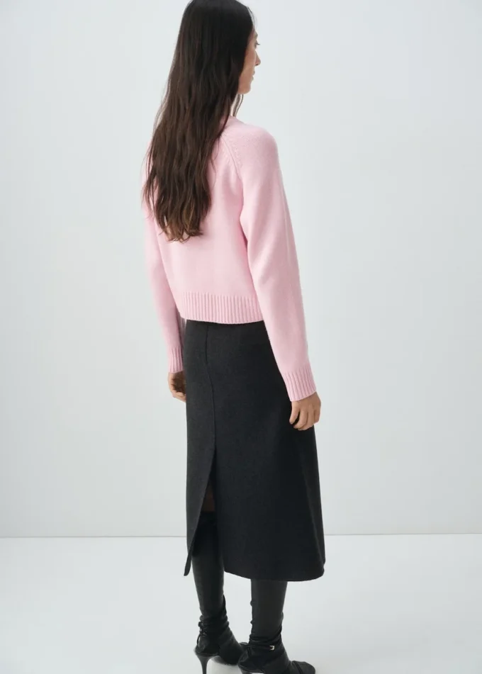 Hrubý pletený svetr z vlněné směsi Hrubý pletený svetr z vlněné směsi