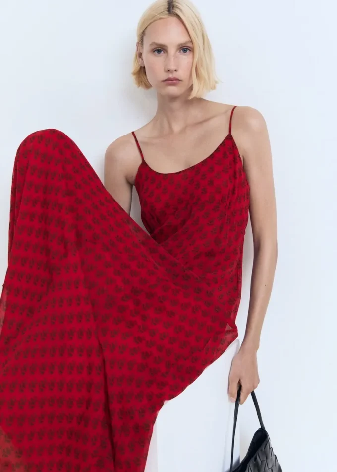 Šifonové šaty s květinovým potiskem Šifonové šaty s květinovým potiskem