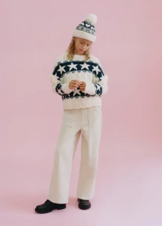 Široké manšestrové kalhoty