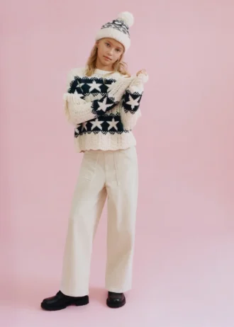 Široké manšestrové kalhoty