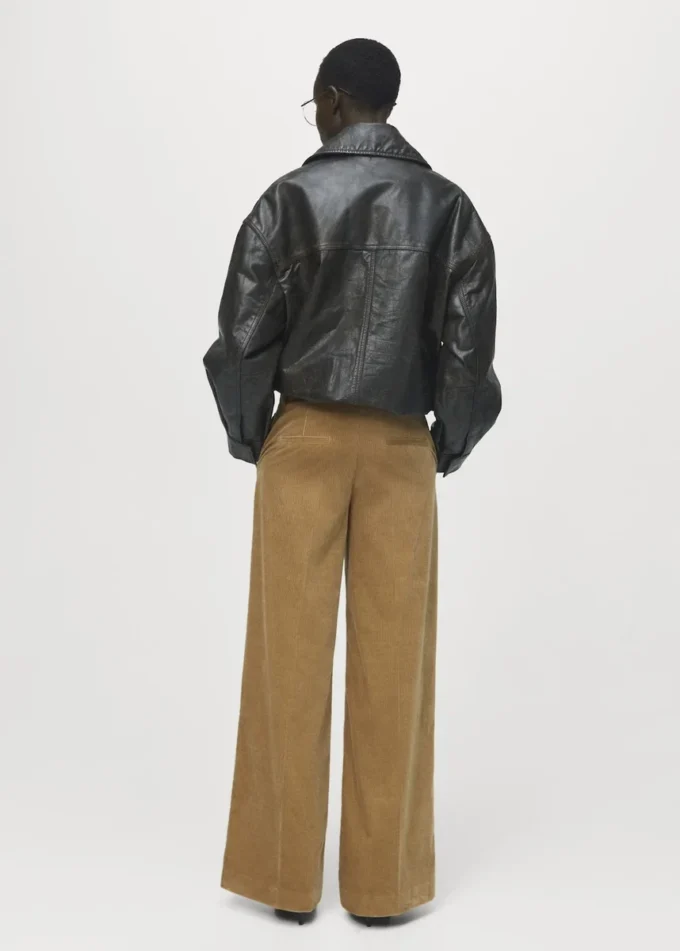 Široké manšestrové kalhoty Široké manšestrové kalhoty