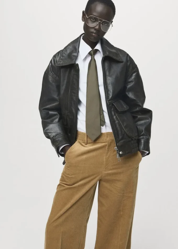 Široké manšestrové kalhoty Široké manšestrové kalhoty