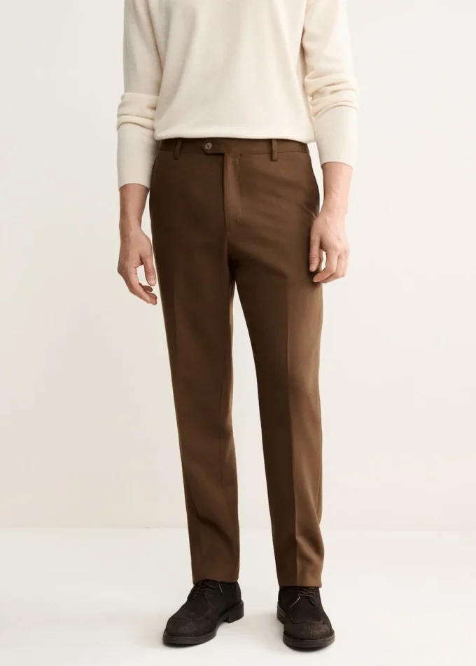 Italské vlněné flanelové kalhoty Italské vlněné flanelové kalhoty