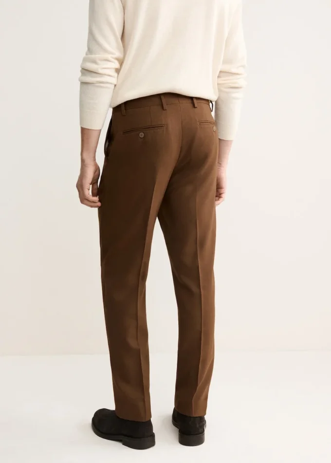 Italské vlněné flanelové kalhoty Italské vlněné flanelové kalhoty