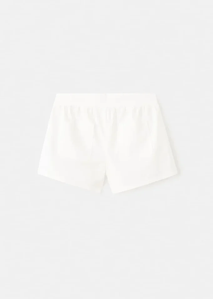 Jednobarevné bavlněné šortky Jednobarevné bavlněné šortky