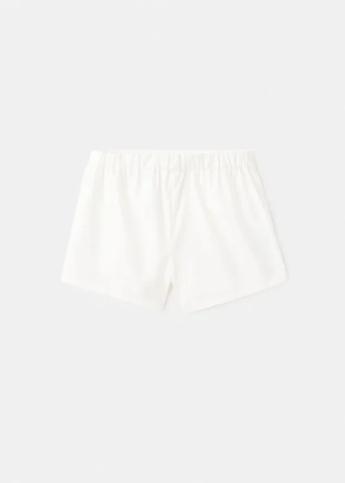 Jednobarevné bavlněné šortky Jednobarevné bavlněné šortky