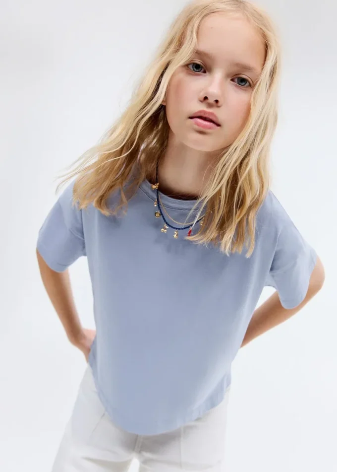 Jednobarevné bavlněné tričko Jednobarevné bavlněné tričko