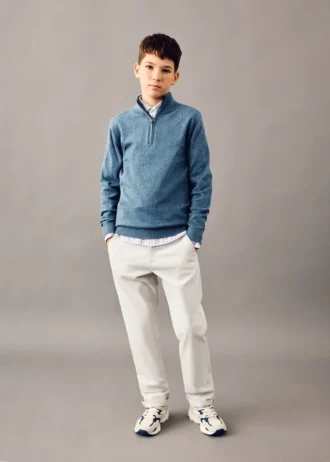 Jednobarevné chino kalhoty