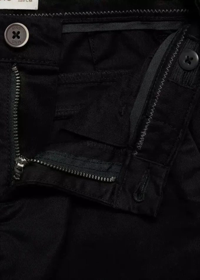 Jednobarevné chino kalhoty Jednobarevné chino kalhoty