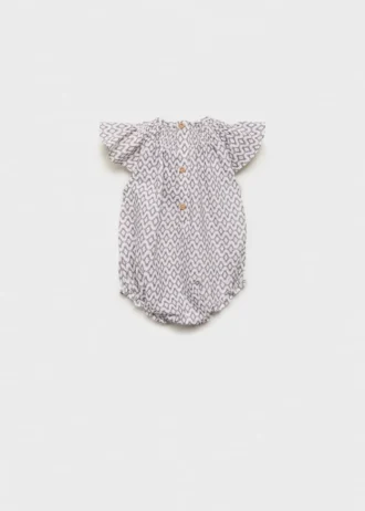 Jednodílný kostým z potištěné bavlny