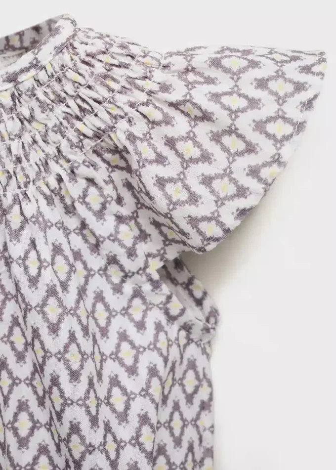 Jednodílný kostým z potištěné bavlny