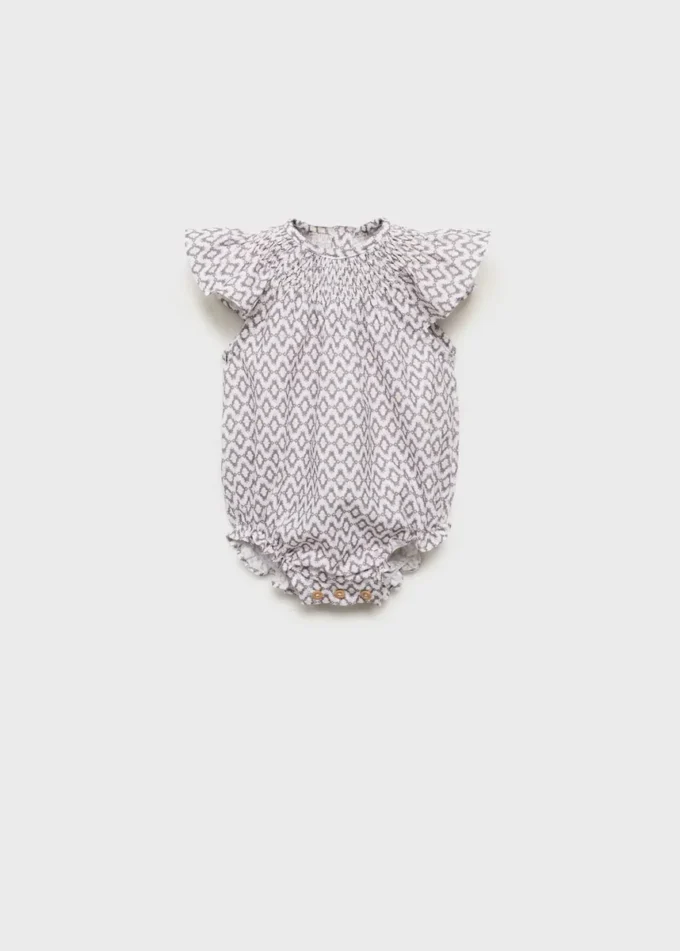 Jednodílný kostým z potištěné bavlny