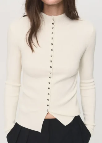 Jemně žebrovaný svetr