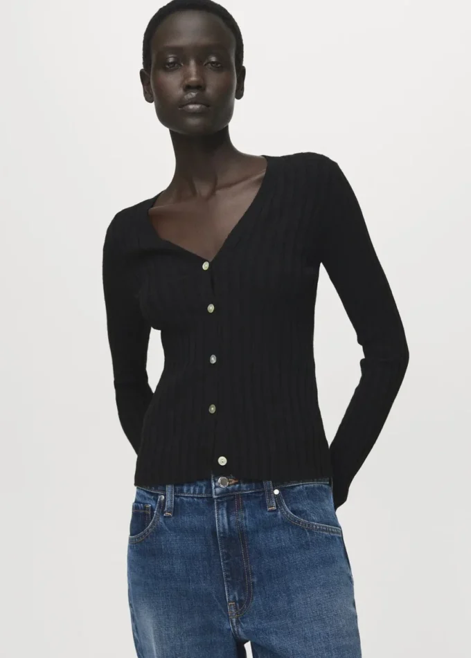 Jemně žebrovaný svetr Jemně žebrovaný svetr