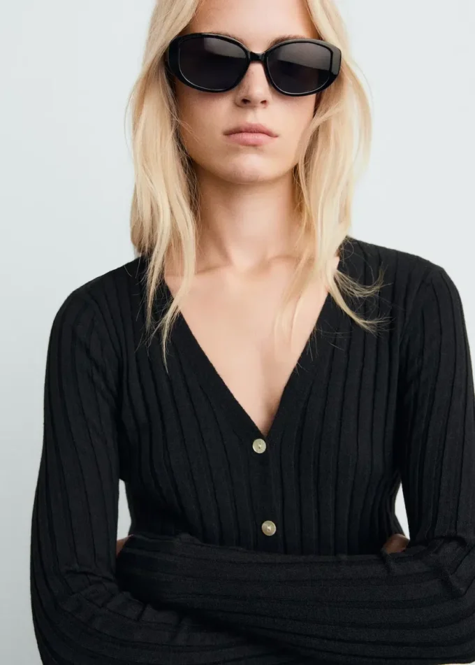 Jemně žebrovaný svetr Jemně žebrovaný svetr