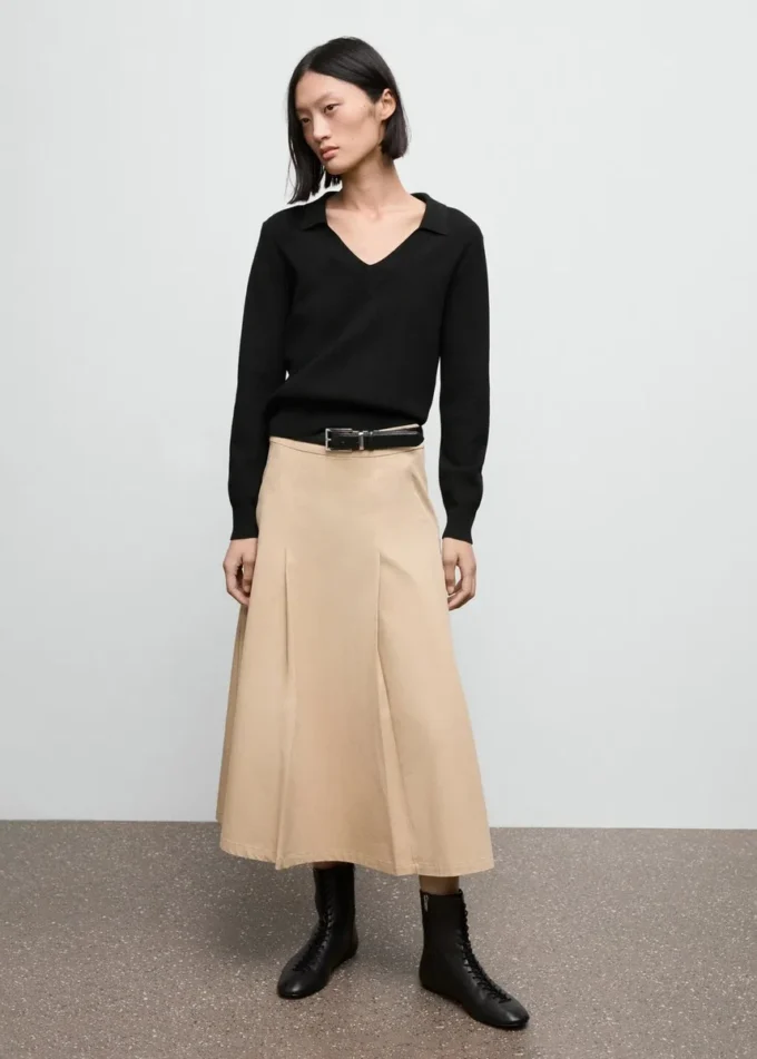 Jemně pletený svetr s výstřihem do V Jemně pletený svetr s výstřihem do V