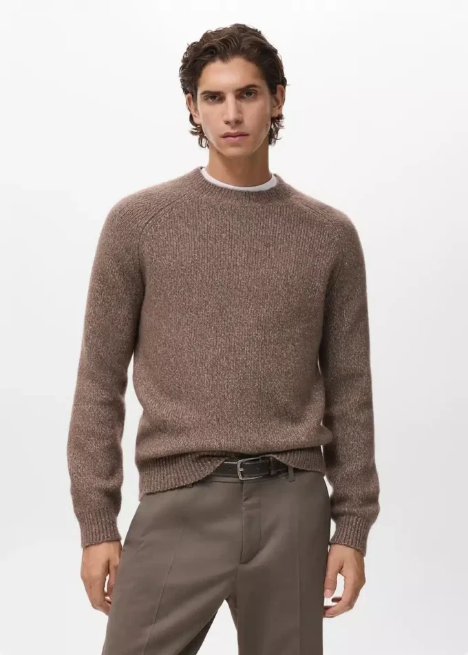 Jemně pletený svetr ze směsi vlny Jemně pletený svetr ze směsi vlny
