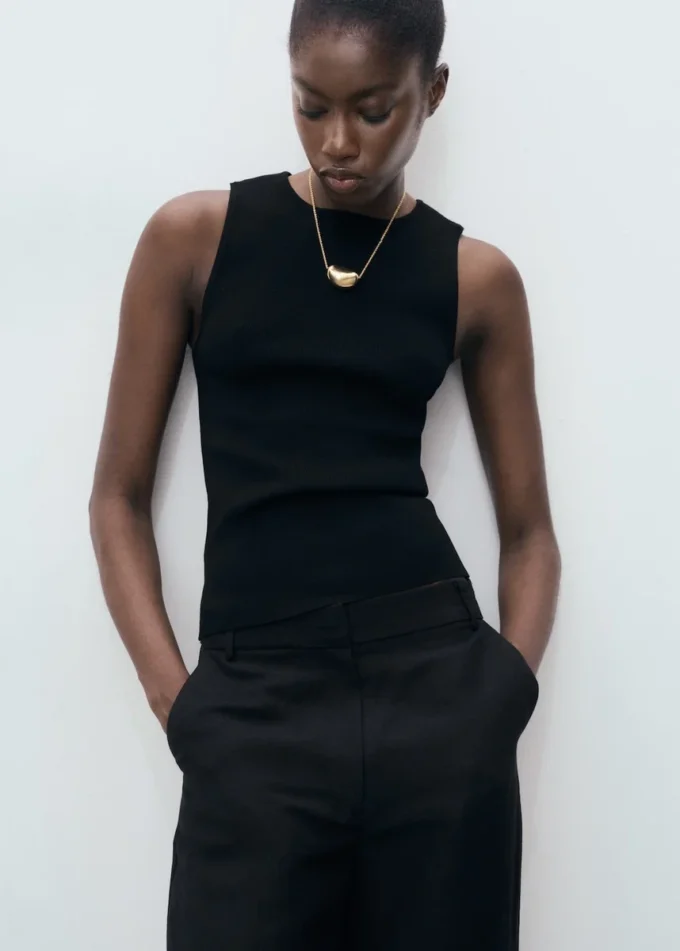 Jemně pletený top Jemně pletený top