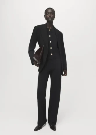 Jemně pletená vesta