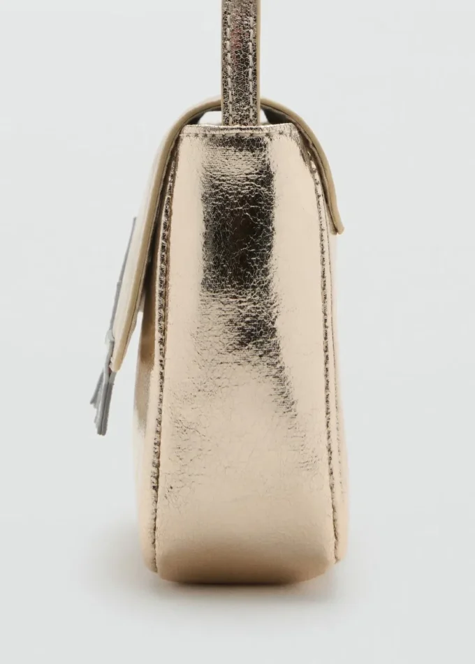 Kabelka s hvězdami v metalické barvě