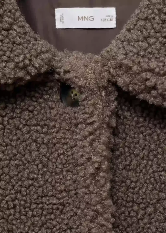 Kabát s efektem ovčí kůže Kabát s efektem ovčí kůže