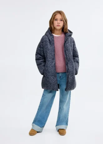 Kabát s květinovým potiskem