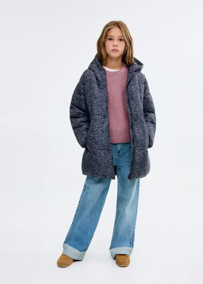 Kabát s květinovým potiskem