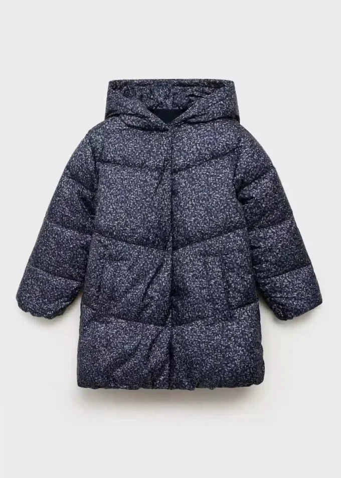 Kabát s květinovým potiskem