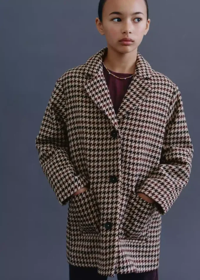 Kabát s pepřovým vzorem Kabát s pepřovým vzorem