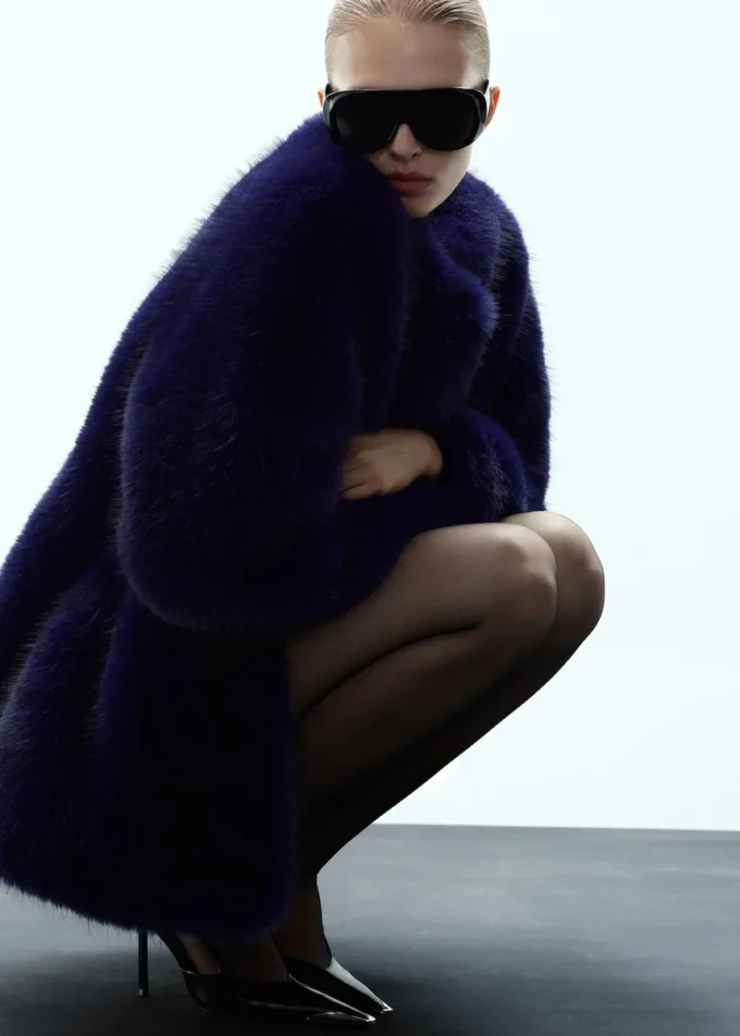 Kabát z umělé kožešiny Kabát z umělé kožešiny