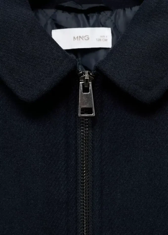 Kabát z vlněné tkaniny