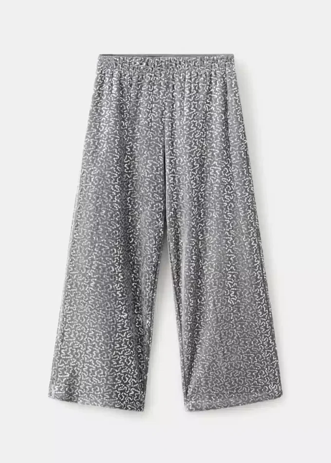 Kalhoty culotte s flitry