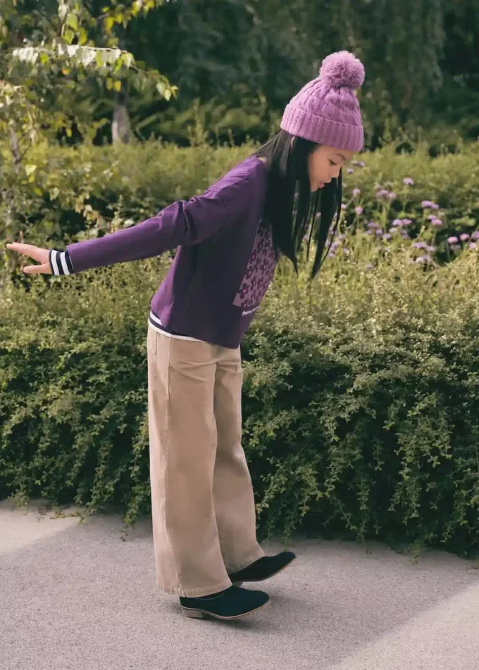 Kalhoty culotte z mikrokordury