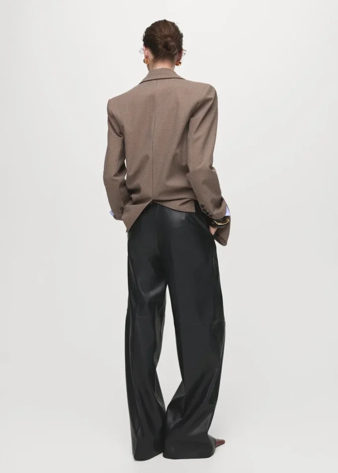 Kalhoty s širokými nohavicemi z umělé kůže Kalhoty s širokými nohavicemi z umělé kůže